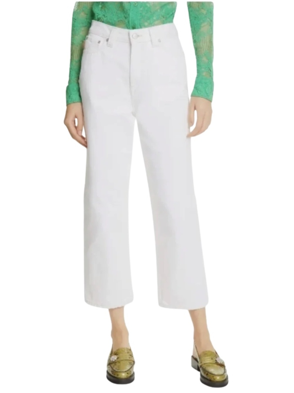 GANNI NWT Straight Leg Cropped Jeans Sz. 32